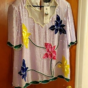 Colorful Sequined Top